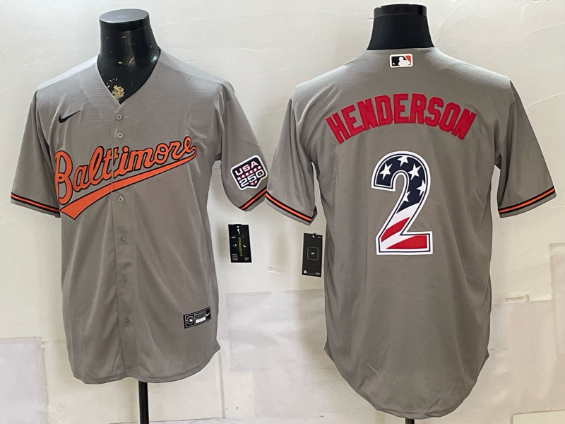 Men Baltimore Orioles #2 Gunnar Henderson grey Cream Nike 2026 1
